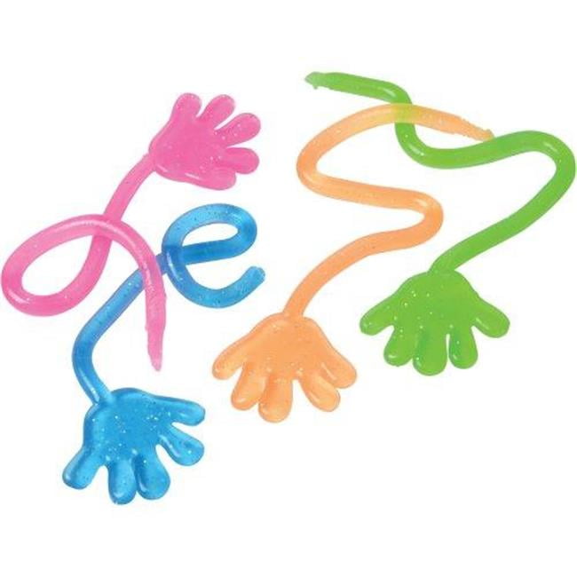US Toy 4540 72 Piece Glitter Sticky Hands Pack of 72