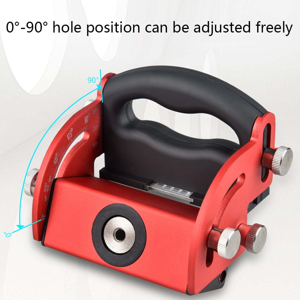 Practical Oblique Hole Locator Positioner Drilling Center Line Scriber Pocket Hole Jig //M10/ Adjustable 0°-90°