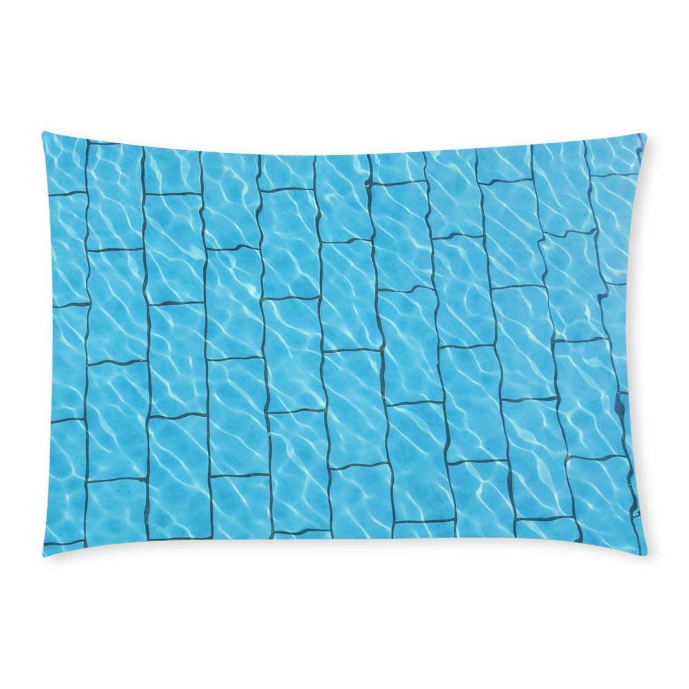 BPBOP The Swimming Pool Pillow Case Pillow Cover Two Sides Printing 20x30 inches