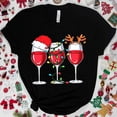 thumbnail image 2 of Camisetas navideñas de vino para mujer, ropa, camisetas divertidas de dibujos animados, camiseta de moda Kawaii, camisetas coreanas para mujer, camisetas navideñas para vino, 2 of 5