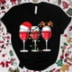 thumbnail image 2 of Camisetas navideñas de vino para mujer, ropa, camisetas divertidas de dibujos animados, camiseta de moda Kawaii, camisetas coreanas para mujer, camisetas navideñas para vino, 2 of 5