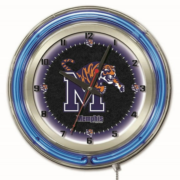 University of Memphis 19" Double Neon Wall Clock