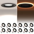 thumbnail image 1 of Luces LED empotrables POWERASIA, paquete de 12, 5/6", 12 W, regulables, 5 CCT, 1 of 7