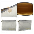 thumbnail image 3 of Unique Bargains Women Durable Flat Makeup Bag for Vacation Camping Outdoor Activities Gray Flannel, 3 of 3