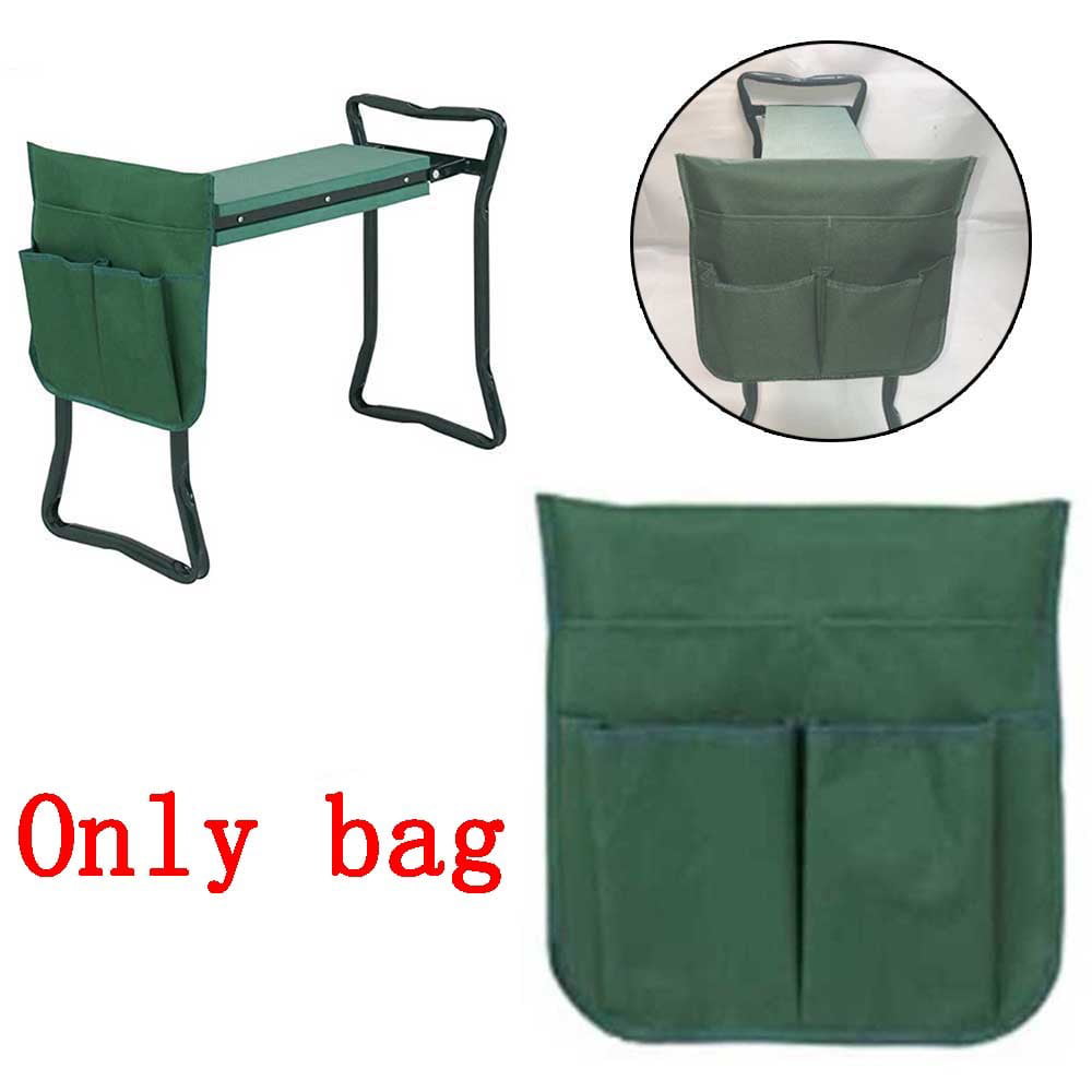 Portable Garden Kneeler Folding Foam Padded Knee Pad Seat Stool Hand Tools Bag 