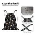 thumbnail image 4 of Bingfone Playing Music Skeletons Drawstrings Backpacks Bags for Men Women Gym Drawstrings Bag-Medium, 4 of 6
