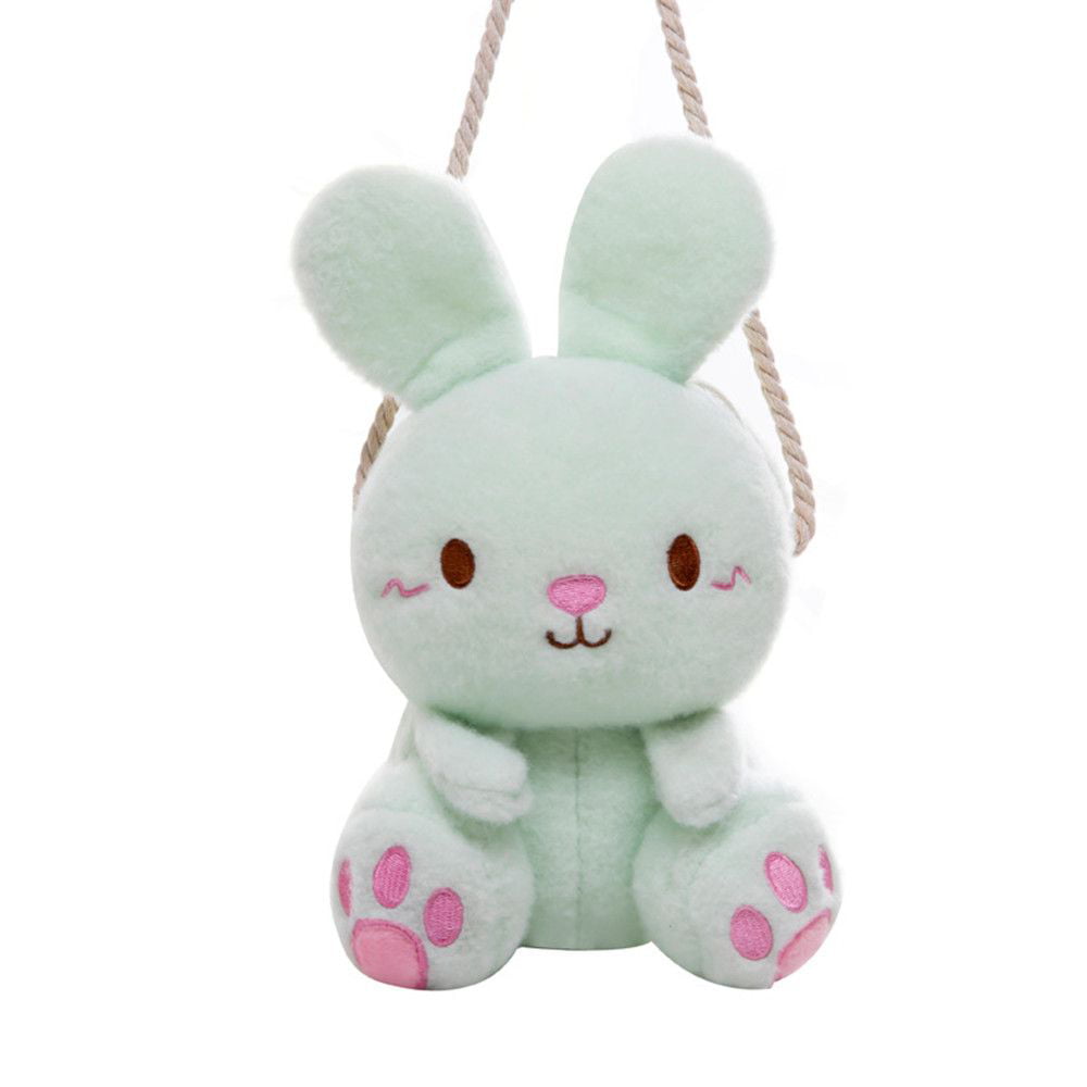  ZIIVARD Plush Bunny Crossbody Messenger Shoulder Bags Cartoon  Rabbit Fluffy Chain Strap Satchel Women Girls Kids Lolita Casual Mobile