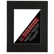 16" x 20" Black Mat with 11" x 14" Opening By Studio Décor - Acid Free Mat Board for Pictures - Documents - Certificates - Artwork - and Prints - 1 Pack