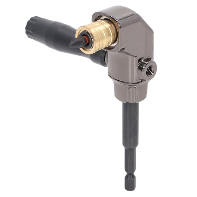 Accessoire de Perceuse à Angle Droit, Acier Inoxydable Chromé Vanadium Large Application Adaptateur de Perceuse Réglable pour Artisanat