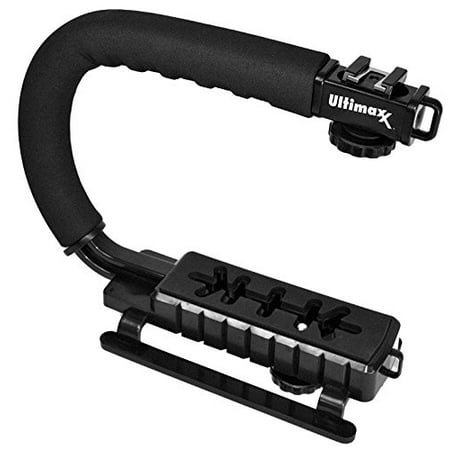 Ultimaxx Stabilizing Handheld Stabilizer Handle Grip with Accessory Mount for Camera Camcorder DSLR DV Video, Canon Nikon Sony Panasonic Pentax Olympus (Best Dslr Stabilizer Under $100)