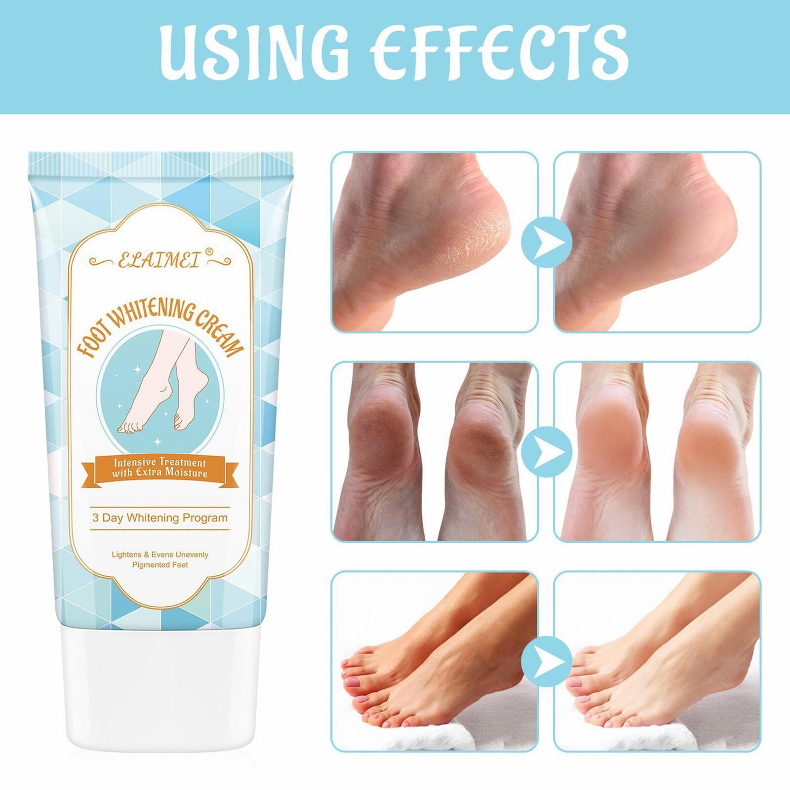 50ML Foot Brightening Cream for Feet Men And Women Cracked Heel Repair