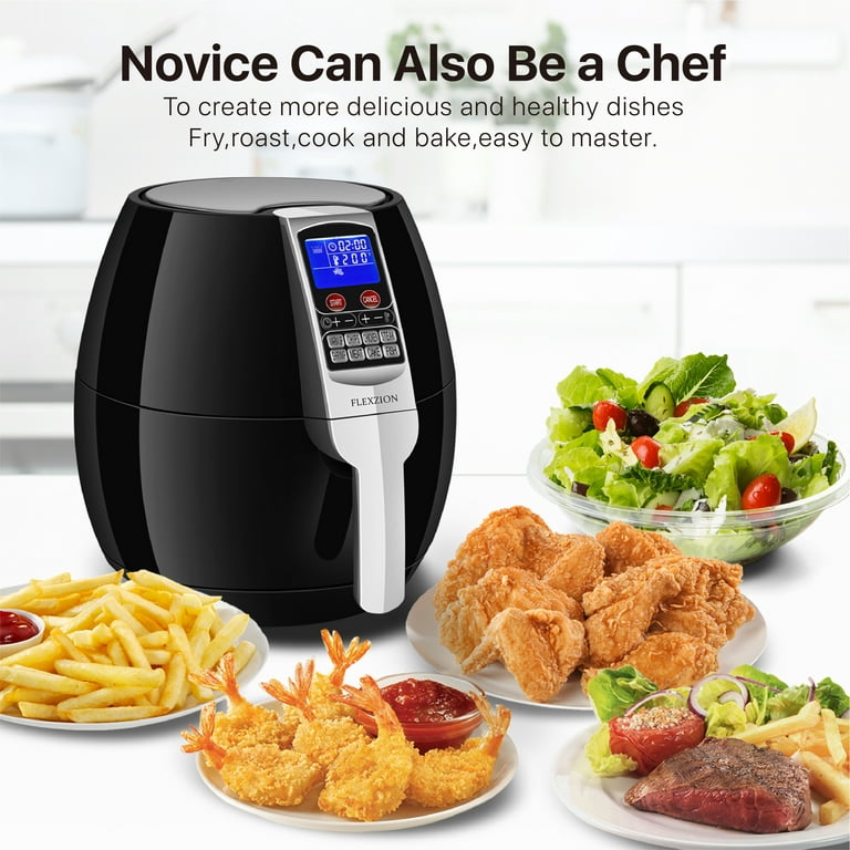  Dreo Air Fryer - 100℉ to 450℉, 4 Quart Hot Oven Cooker with 50  Recipes, 9 Cooking Functions on Easy Touch Screen, Preheat, Shake Reminder,  9-in-1 Digital Airfryer, Black, 4L (DR-KAF002) : Home & Kitchen
