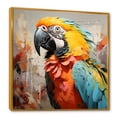 thumbnail image 2 of Designart "Tropical Tempest With Yellow Parrots" Parrot Floater Framed Wall Art Prints, 2 of 5