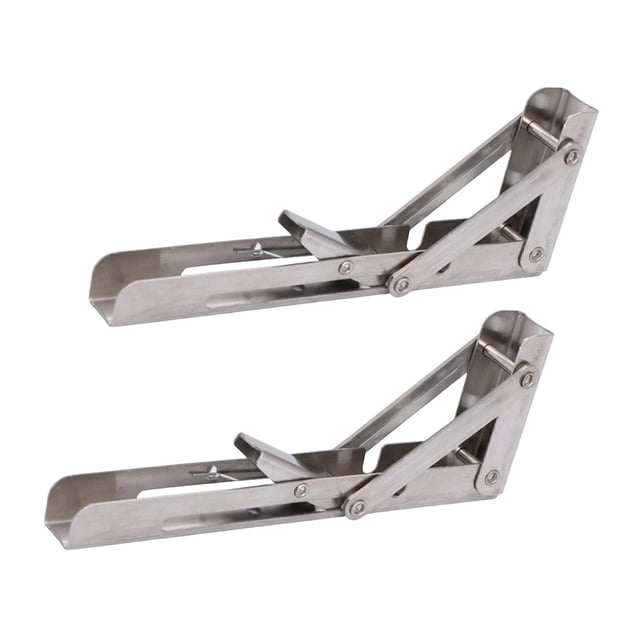 2 soportes plegables para mesa de trabajo (DIY). Ahorra espacio. 8 pulgadas
