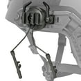 thumbnail image 3 of Adaptador de riel para casco, soporte para asiento de cabeza, juego de 1 par de adaptadores de riel para auriculares tácticos Negro, 3 of 9