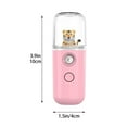 thumbnail image 2 of LACKUST Humidifiers for Bedroom,Portable Charging Atomizing Mistier, Mini Facial Moisturizing Sprayer for Travel and Home,Pink, 2 of 8