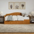 thumbnail image 2 of AFI Nantucket Light Toffee Wood Twin Size Daybed Frame with Two Storage Drawers, 2 of 13