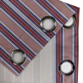 thumbnail image 4 of Ambesonne Stripes Grommet Curtain, Vertical Barcode Lines, 50" x 96", Ruby Navy Blue Grey, 4 of 6