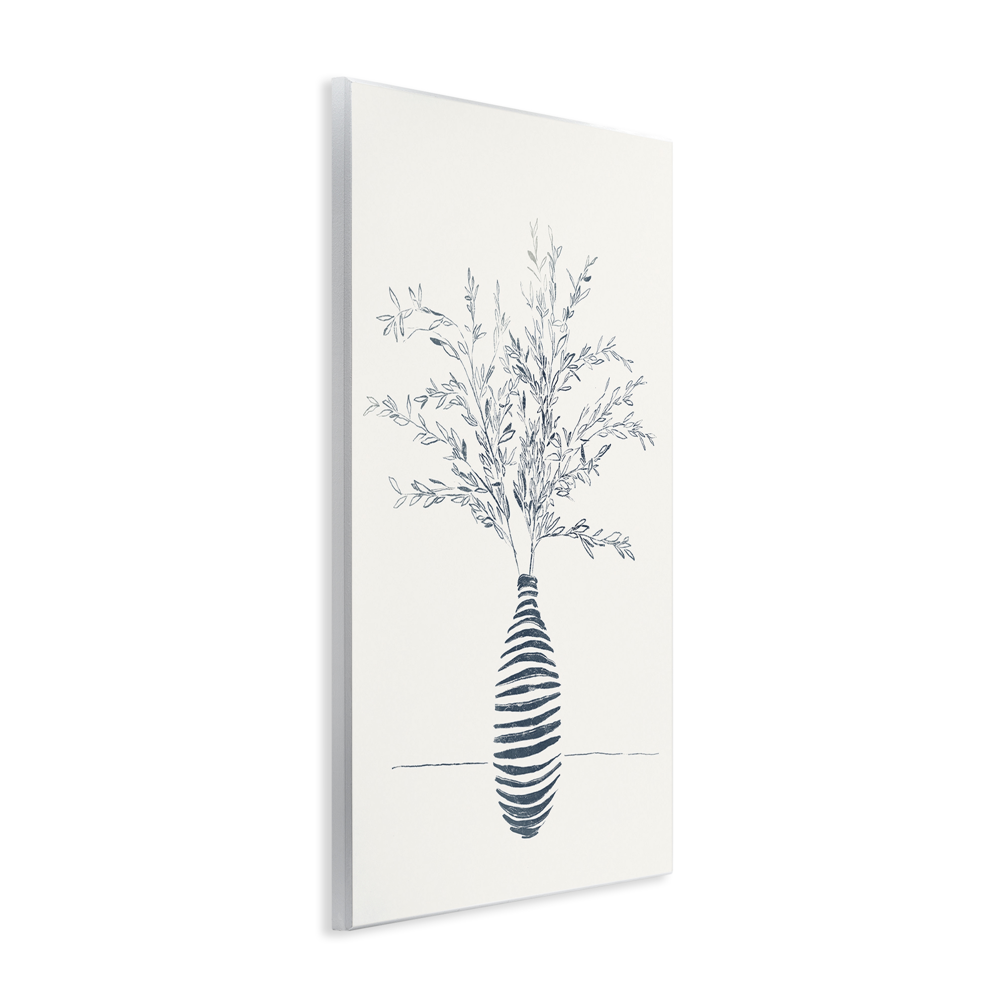Stupell Industries Minimal Herb Vase Botanical & Floral Painting Unframed Art Print Wall Art, 13 x 19