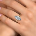 thumbnail image 3 of Gem Stone King 5.16 Cttw IGI Certified Lab Grown Diamond in 14K Two-Tone Gold Engagement Ring for Women | Marquise Center Diamond 5.00 Ct | D-E Color | VS1-VS2 Clarity | Size 9, 3 of 6