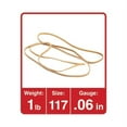 thumbnail image 3 of Rubber Bands, Size 117, 0.06" Gauge, Beige, 1 Lb Box, 210/pack | Bundle of 5 Packs, 3 of 5