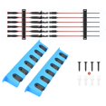 thumbnail image 3 of simhoa Fishing Rod Holder Wall Mounted Fishing Pole Holder Protective Space Saving Rod Stand Fishing Rod Rack for Clubs Hiking Poles Blue Horizontal, 3 of 10