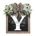 thumbnail image 1 of Liquidación de coronas JWDX 2023, nuevo apellido, corona para puerta de entrada durante todo el año, corona de granja de 26 letras con lazo, coronas de primavera para puerta de entrada, decoración, 1 of 3