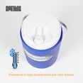thumbnail image 3 of Hielera Portátil 1L Compacta Profesional Conservador Camping Marthing Conservadora de Alta Resistencia para Alimentos y Bebidas ideal para Viajes, Playa, Camping, Picnic Azul y Blanco, 3 of 9