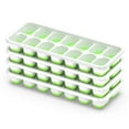 thumbnail image 1 of Bandeja para cubitos de hielo CheFaide, 4 paquetes con tapa, 56 cubos duraderos, 1 of 7