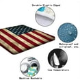 thumbnail image 5 of American Flag Square Fitted Table Cover, 4th of July Independence Day Wooden Planks Elastic Edge Tablecloths, Stain Resistant Table Cloth for Spring Summer Holiday Party Use, Fits 34 x 34 Inch Table, 5 of 6