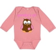 thumbnail image 3 of Inktastic Grandpa's Girl - Owl Girls Long Sleeve Baby Bodysuit, 3 of 5
