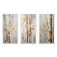 thumbnail image 2 of Designart "Tree Of Grey & Yellow III" Floral & Botanical Framed Wall Art Set Of 3 - Yellow Tree Monochrome Frame Gallery Wall Set For Home Decor, 2 of 7