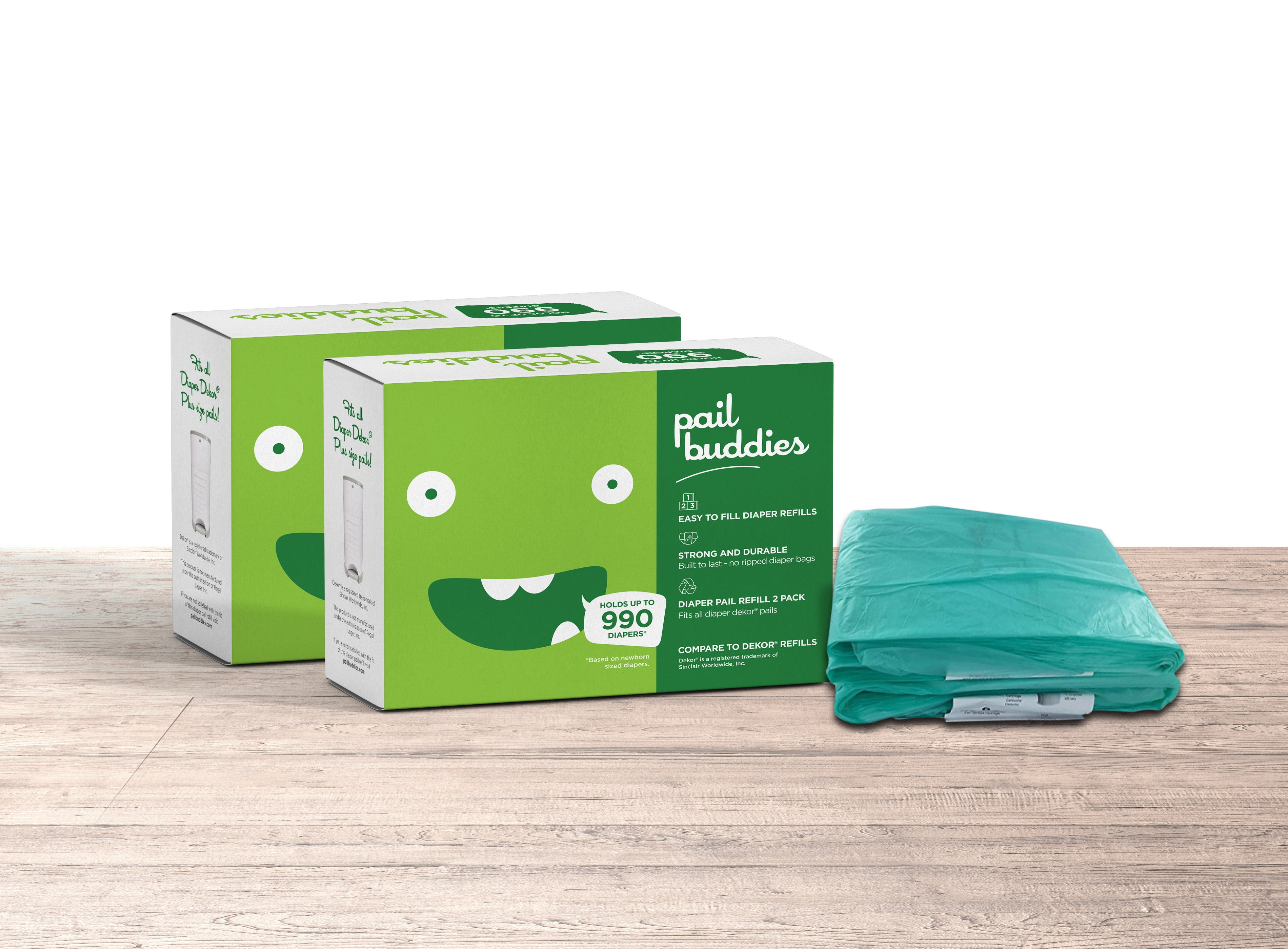 Pail Buddies Diaper Pail Refills Each Refill Can Hold Up to 990