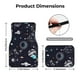 thumbnail image 5 of Fotbe Galaxy2 Juego de 4 Tapetes para Auto con Estampado – Alfombrillas de Goma Reforzada, Diseño Antideslizante, Protección para Todo el Año – Vehículos, Autos, Camionetas y SUVs, 5 of 7
