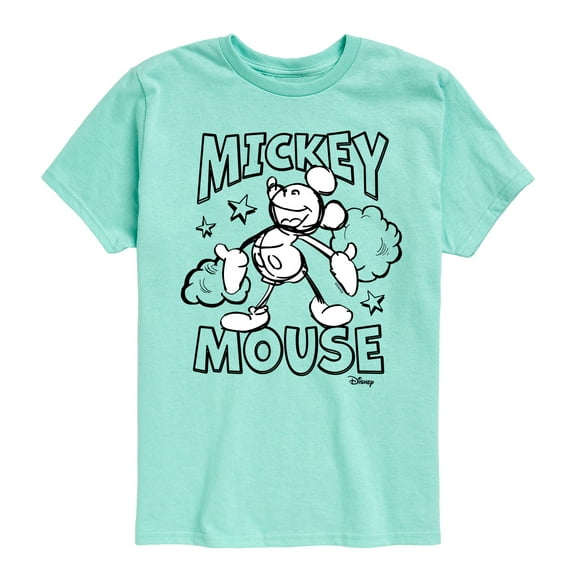 Disney - Mickey Mouse Classic Sketch - Youth Short Sleeve Graphic T-Shirt
