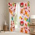 thumbnail image 3 of Feelyou Kawaii Santa Claus Teen Curtains Pack of 2 (42x84 Each), Winter Christmas Snowman Curtains Blackout, Xams Tree Bedroom Curtains, Window Curtains Room Decor, 3 of 6