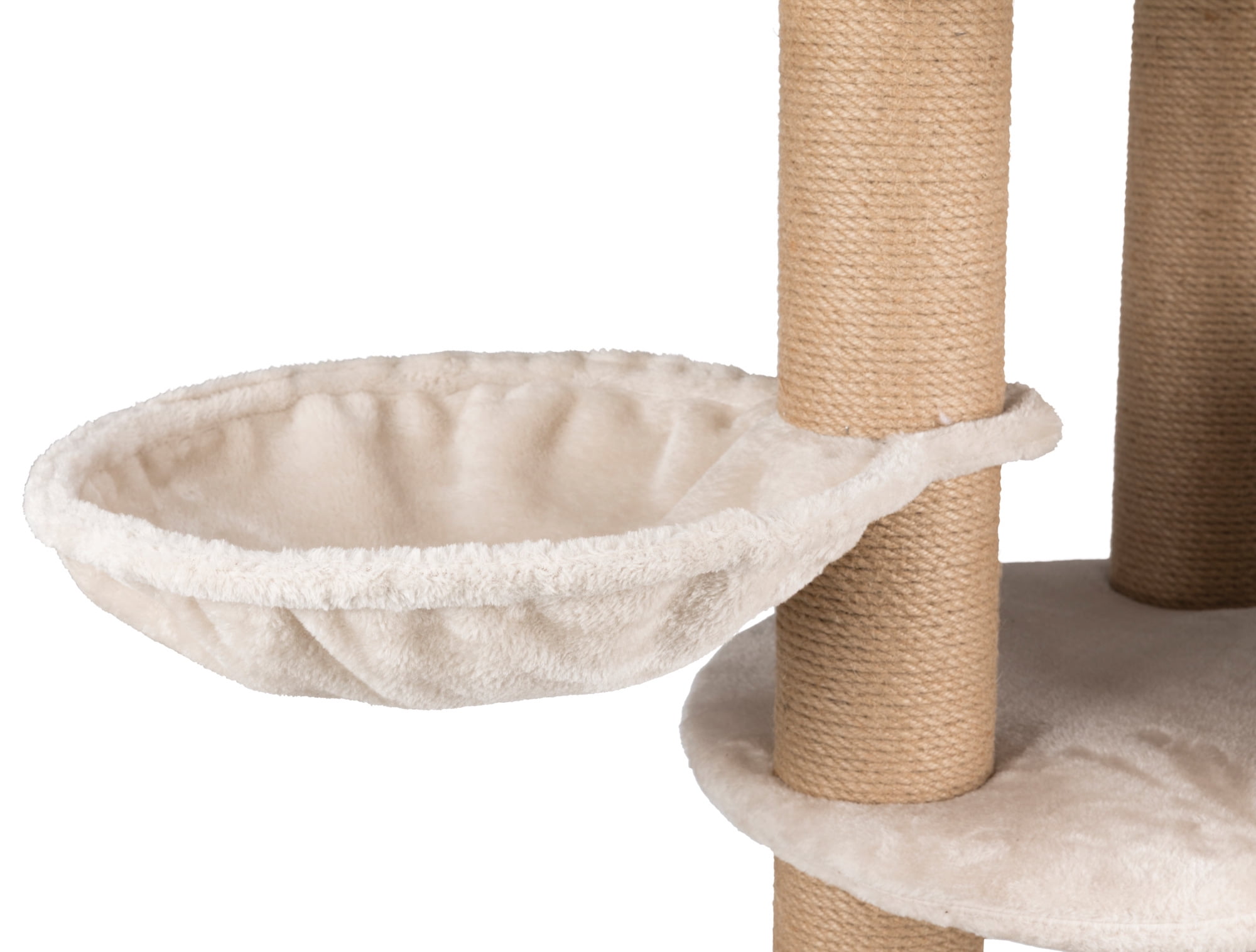 TRIXIE 31.5-in. Tolar Cat Tree with Sisal Scratching Post and Tunnel， Condo，  Platform Removable Cushion， Dangling Toy， Gray並行輸入 即納対応 