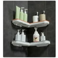 thumbnail image 5 of Bathroom Corner Punch-Free Rack Shampoo Storage Rack Holder with Suction Cup, 180 Degrees Rotation Storage Rack Corner Shower Shelves, Foldable Wall Mount Counter Organizer for Shower Room Kitchen, 5 of 6