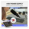 thumbnail image 4 of Mixer DJ Controller Mixer, 5.0 Bluetooth 48V Power, Low Bottom Noise for Mixing Console PC Recording, 4 of 5