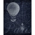 thumbnail image 3 of Roberts, Art 12x14 Black Modern Framed Museum Art Print Titled - Hot Air over Paris I, 3 of 5