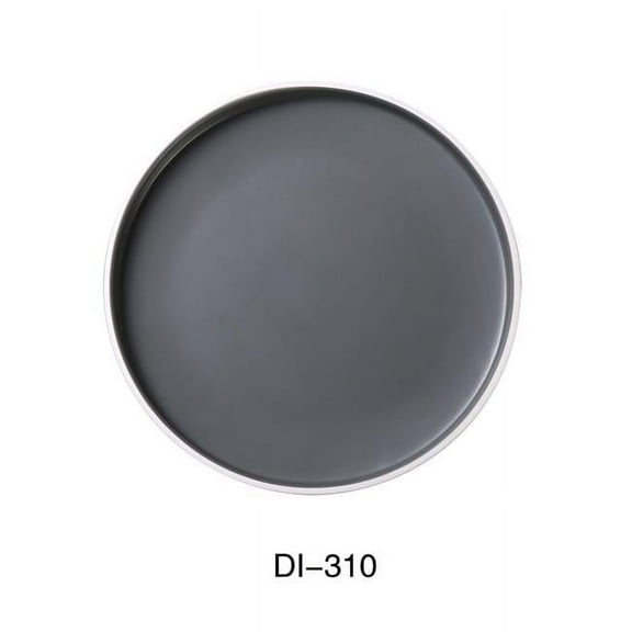 Yanco DI-310 Discover 10" X 1"H ROUND PLATE, Melamine, Matte Finish, Pack of 24