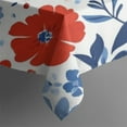 thumbnail image 5 of Pioneer Flower Floral Print Pattern Square Tablecloth,Waterproof Square Table Cover,Wipeable Spillproof Washable Table Cover for Home Kitchen Party Decor 42"X42"(107x107cm), 5 of 6