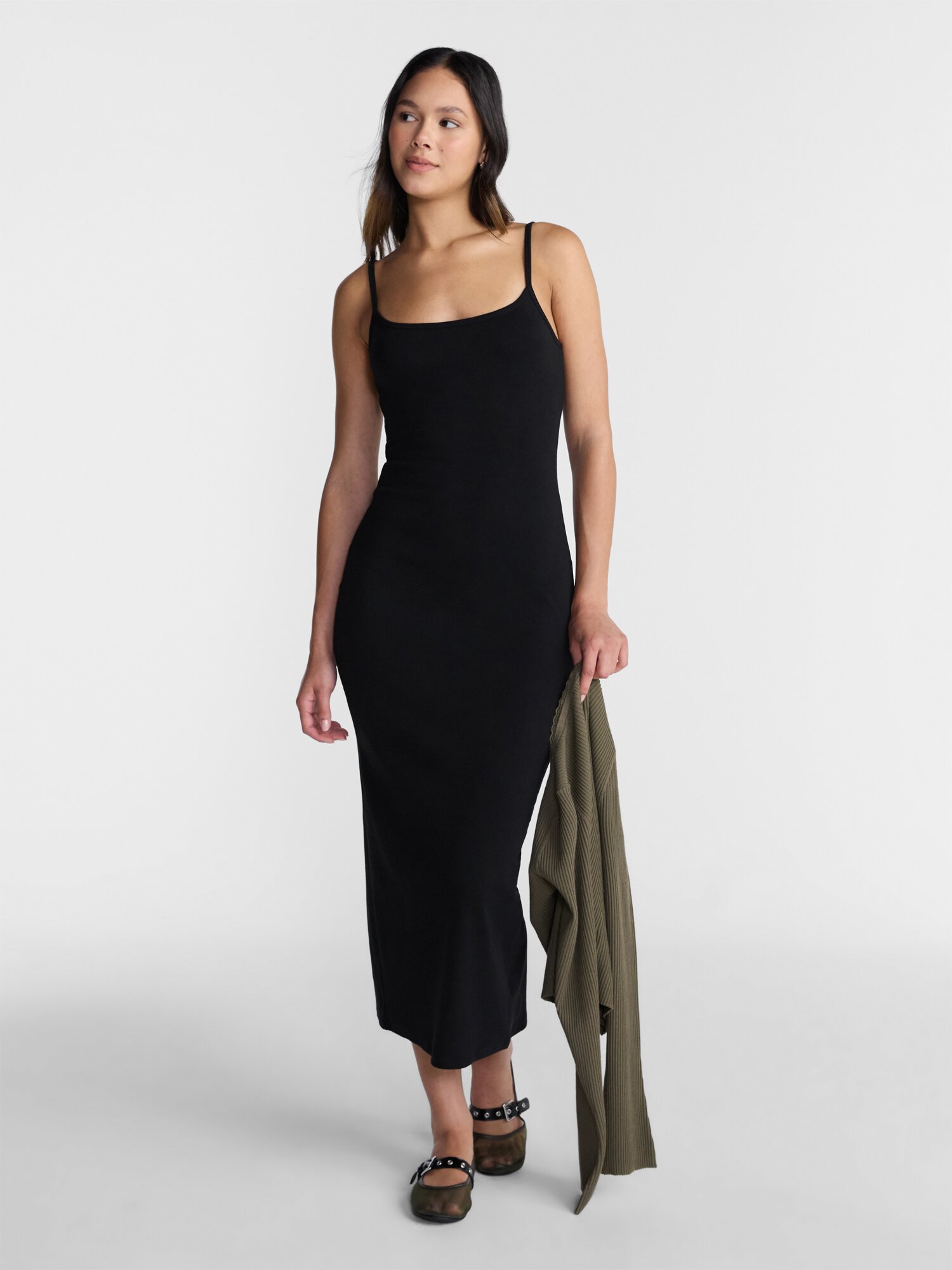 No Boundaries Ribbed Strappy Maxi Dress, Women's and Women's Plus XXS-4X