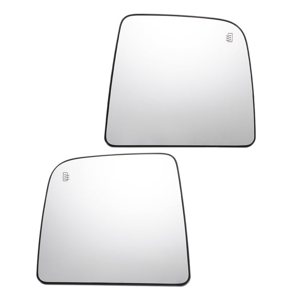 Reemplazo de vidrio del espejo retrovisor calefaccionado blanco de 1 pieza para Nissan Titan