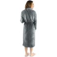 thumbnail image 2 of Womens Fleece Bathrobe - ShaWl Collar Soft Plush Robe Spa Robe, 2 of 5