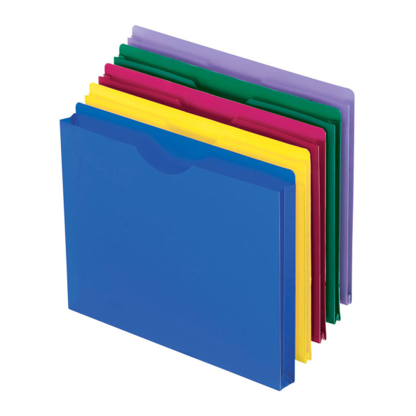 Pendaflex Poly Expanding File Jackets, Letter Size, Assorted Colors