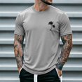 thumbnail image 2 of WAYUTE Mens T Shirts Short Sleeve Crew Neck Hawaii Graphic Tee Breathable Soft Blend Top for Beach Fashion Daily Wear Casual Summer Tshirts, 2 of 4