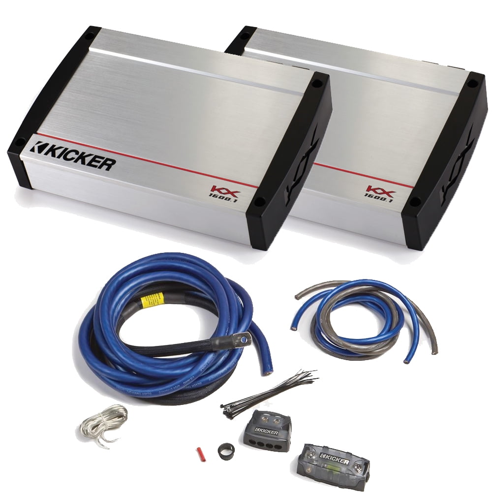 Kicker KX Amplifier package Two Kicker KXSeries 1600 Watt ClassD