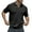 Black, variant on Men's Casual Vacation Short Sleeve Polo Shirt - Lapel Design, Polyester-Spandex, S-XXXL Sizes