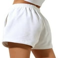 thumbnail image 4 of Women Loose Style Shorts Solid Color Elastic High Waist Sweatpants Pockets, 4 of 5